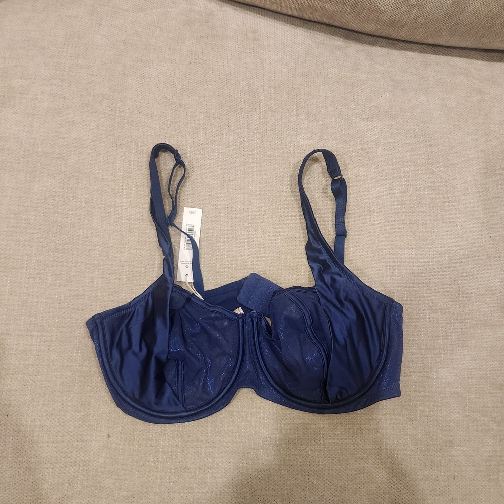 Adore Me 36D Medieval Blue Elen Unlined Balconette Bra NWT